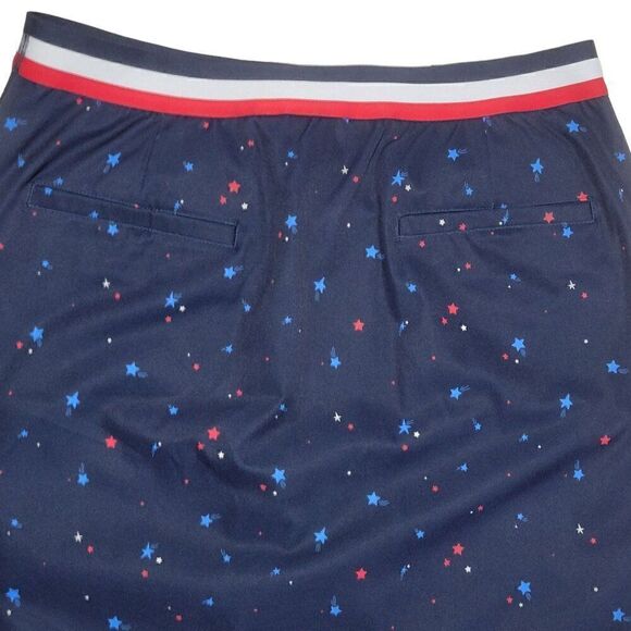 Lady Hagen Golf Skort Womens Size Small UPF 50 Stars Patriotic Pull On Skirt NEW - Picture 7 of 13